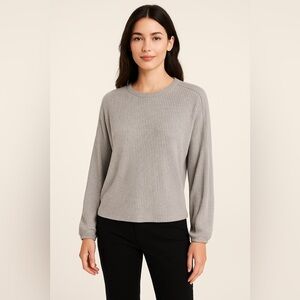 Z SUPPLY NWT Annie Ribbed Top – Heather Grey – Size XS